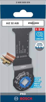 BoschPRO AIZ 32 AIB 多功能工具刀片 32×50 毫米.